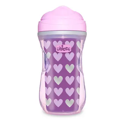 CHICCO - Chicco Active termo bögre kemény szájkosárral 200 ml, lila, szív 14m+