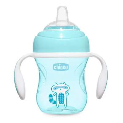 CHICCO - Chicco Tanuló bögre fogantyúval 200ml, kék, 4m+