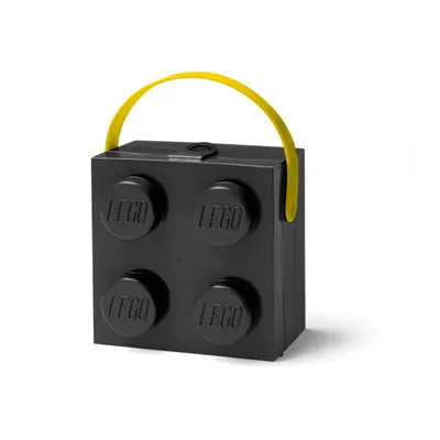 LEGO STORAGE - uzsonnás doboz fogantyúval 165x165x117 mm - Black