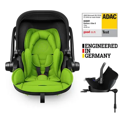 KIDDY - Autósülés Evoluna i-size 2 + Isofix talp 40-83 cm Spring Green BZP