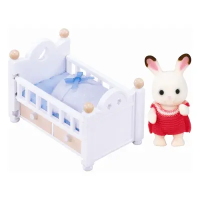 SYLVANIAN FAMILY - Bútorok a csokoládé nyulaknak - kiskutya az ágyban