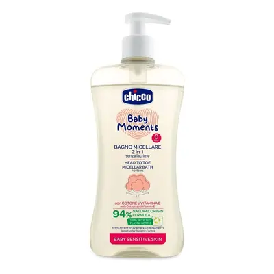 CHICCO - Micellás sampon hajra és testre adagolóval Baby Moments Sensitive 94 % természetes össz