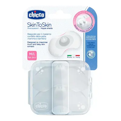 CHICCO - Mellbimbóvédő SkinToSkin szilikon 2 db, M/L