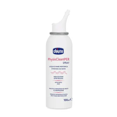 CHICCO - Hipertóniás orrspray tengervízzel PhysioCleanIPER orrdugulásra 100ml, 12m+