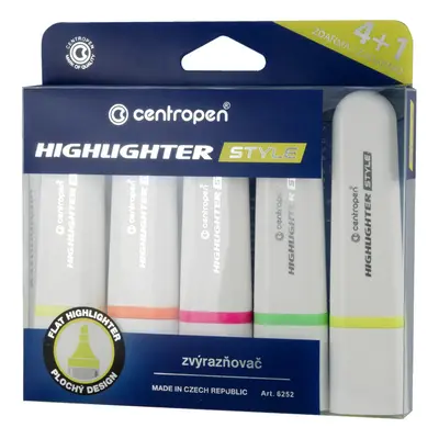 CENTROPEN - Highlighter 6252 STYLE NEON 1-5 mm, 4 db-os készletben