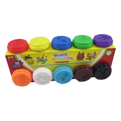 KIDS TOYS - Gyurma 10 x 50 g, különböző színekben