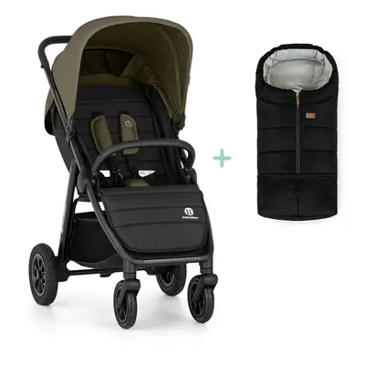 PETITE&MARS - Sport babakocsi Airwalk2 Mature Olive + lábzsák Jibot INGYENES