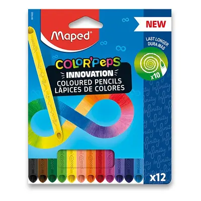 MAPED - Ceruzák fa nélkül - COLOR`PEPS INFINITY 12 színben