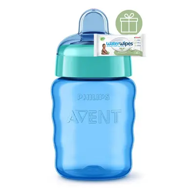 PHILIPS AVENT - Első kortyok Classic pohár 260 ml fiúknak+WW Soapberry 60db