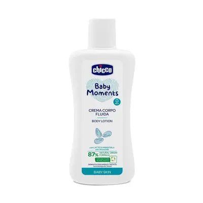 CHICCO - Baby Moments testápoló tej 87 % természetes összetevők 200 ml