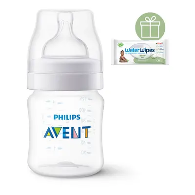 PHILIPS AVENT - Anti-colic cumisüveg 125 ml 0hó+WW Soapberry 60db