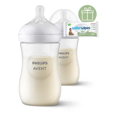 PHILIPS AVENT - Natural Response cumisüveg 260 ml 1hó+ 2db+WW Soapberry 60db