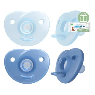 PHILIPS AVENT - 0-6 hónapos Soothie cumi fiú 2 db+WW Soapberry 60 db