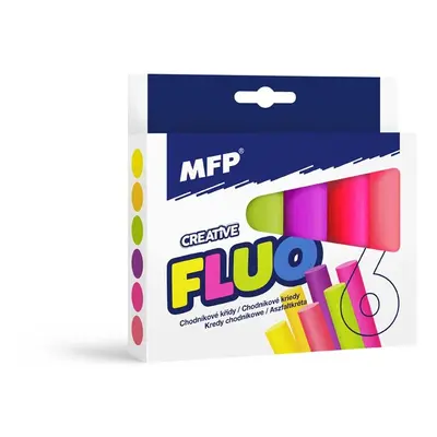 MFP - Kréta M járdakréta fluo kerek 6 db vegyes szín - doboz