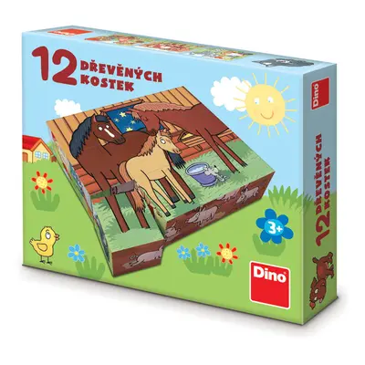 DINOTOYS - Kubus Pets 12 db kocka