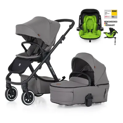 PETITE&MARS - Kombinált babakocsi ICON 2 az 1-ben Dove Grey LITE AIR + KIDDY Evoluna i-size 2 + 