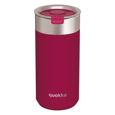 QUOKKA - Rozsdamentes termoszbögre szűrővel Boost Maroon 400 ml