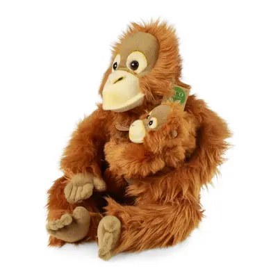 RAPPA - Plüss orangután kisbabával 28 cm ECO-FRIENDLY