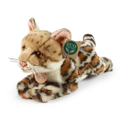 RAPPA - Plüss ocelot fekvő 25 cm ECO-FRIENDLY