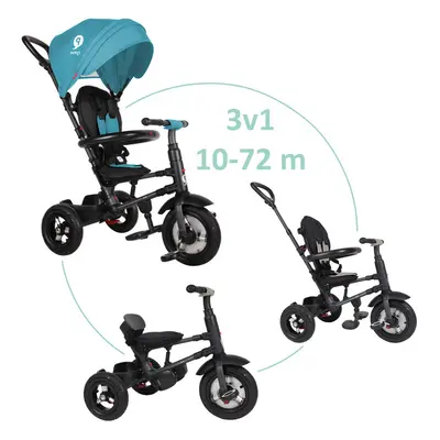 QPLAY - Rito air gel (Rubber) trike Green-blue, kor 10-72 hónap