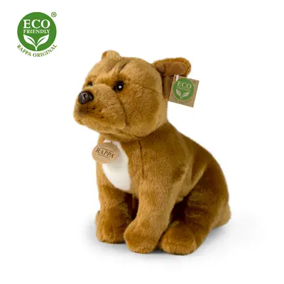 RAPPA - Plüss staffordshire bullterrier kutya barna ülő, 30 cm ECO-FRIENDLY