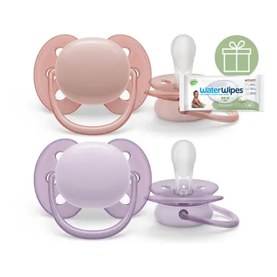 PHILIPS AVENT - Ultrasoft Premium semleges cumi 0-6 hó lány 2 db+WW Soapberry 60 db