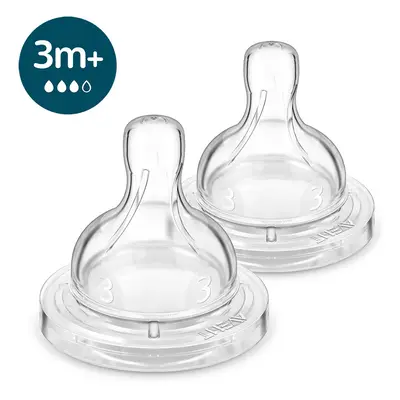 PHILIPS AVENT - Antikolikus etetőcumi közepes átfolyású 3hó+ 2db