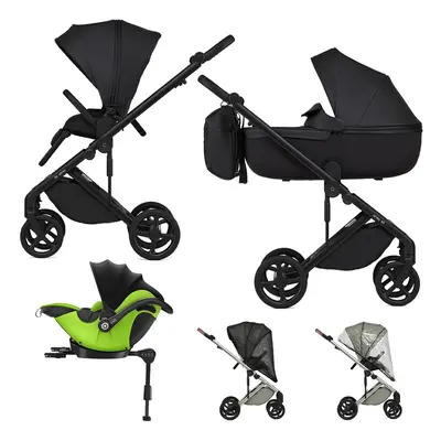 ANEX - Kombinált babakocsi Eli Midnight + KIDDY Evoluna i-size 2 + alap