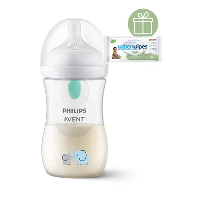 PHILIPS AVENT - Natural Response cumisüveg AirFree szeleppel 260 ml, 1m+ elefánt+WW Soapberry 60