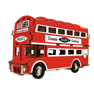 RAPPA - Woodcraft 3D-s fa puzzle Doubledecker