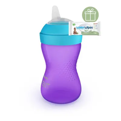 PHILIPS AVENT - Grippy pohár puha itatórésszel lányoknak 300 ml+WW Soapberry 60db