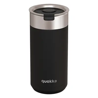 QUOKKA - Rozsdamentes termoszbögre szűrővel Boost Carbon Black 400 ml