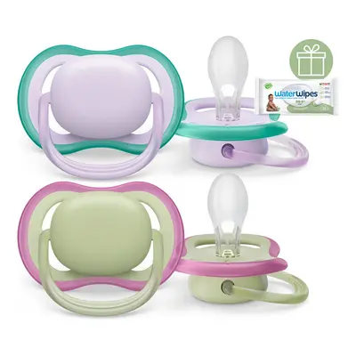 PHILIPS AVENT - Ultra air semleges 0-6m lány lila 2 db+WW Soapberry 60 db