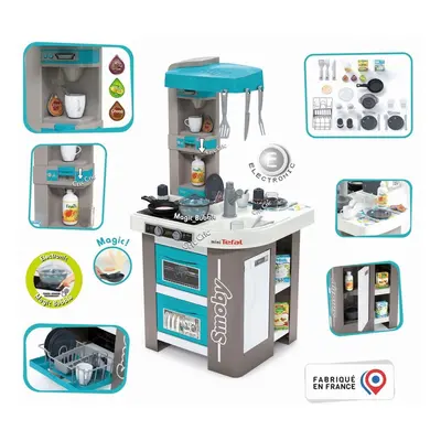 SMOBY - Tefal Studio Kitchenette Bubble kék-szürke elektronikus