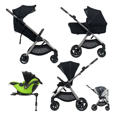 ANEX - Kombinált babakocsi IQ Smoky premium + KIDDY Evoluna i-size 2 + alap