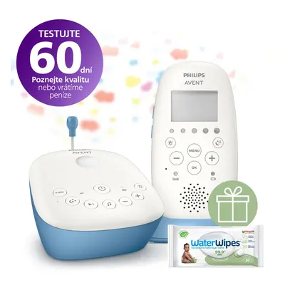 PHILIPS AVENT - Bébiőr audió SCD735/52+WW Soapberry 60db