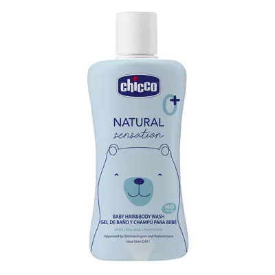 CHICCO - Natural Sensation haj- és testsampon aloéval és kamillával 200ml, 0m+