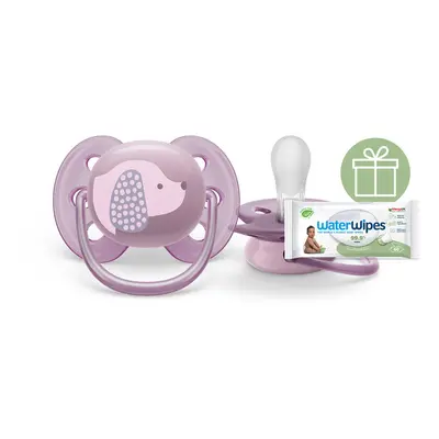 PHILIPS AVENT - Ultrasoft Premium cumi 6-18 hó lila 1 db+WW Soapberry 60 db