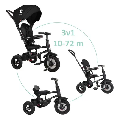 QPLAY - Rito air gel (Rubber) trike Black, kor 10-72 hónap