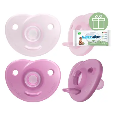 PHILIPS AVENT - 0-6 hónapos Soothie cumi lány 2 db+WW Soapberry 60 db