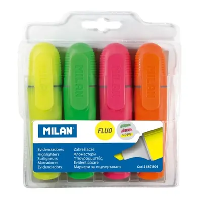 MILAN - Highlighter Fluo Marker - 4 darabos készlet