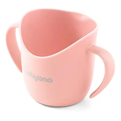 BABYONO - Ergonomikus bögre füllel 120 ml őszibarack szín 6 hónapos kortól