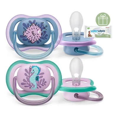 PHILIPS AVENT - Ultra air képes 6-18m lány (tenger) 2 db+WW Soapberry 60 db