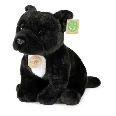 RAPPA - Staffordshire Bullterrier plüss kutya 30 cm fekete ECO-FRIENDLY