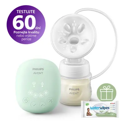 PHILIPS AVENT - Elektromos mellszívó Essential SCF323/11+WW Soapberry 60 db