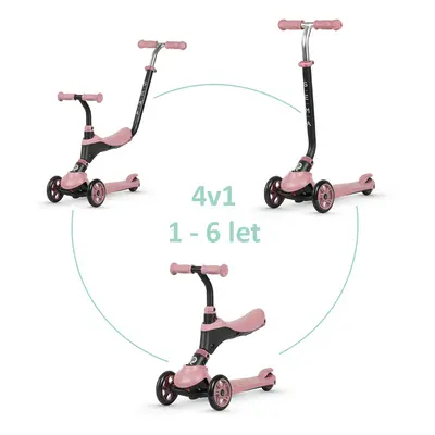 QPLAY - Roller/lebegő Sema Pink, kor 1 - 6 év, max 50 kg