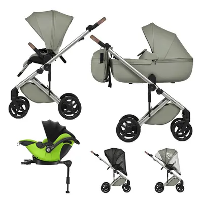 ANEX - Kombinált babakocsi Eli Excite + KIDDY Evoluna i-size 2 + alap