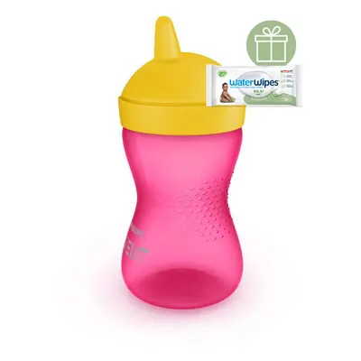 PHILIPS AVENT - Grippy pohár kemény itatórésszel lányoknak 300 ml+WW Soapberry 60db