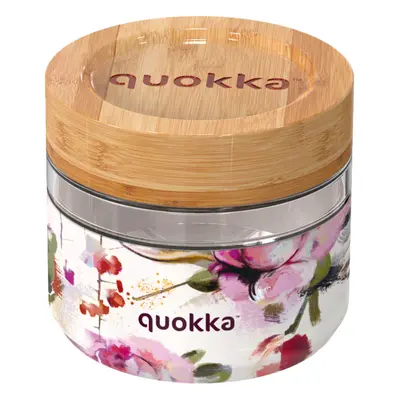 QUOKKA - Üveg ételtartó Deli Dark Flowers 500 ml