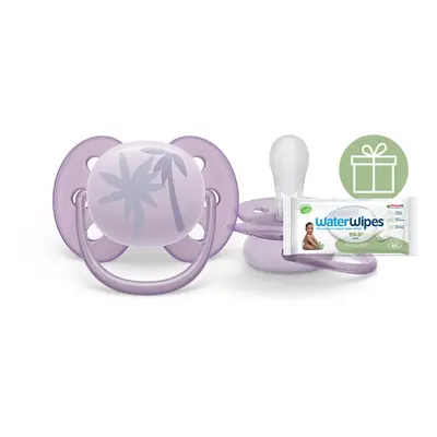 PHILIPS AVENT - Ultrasoft Premium cumi 0-6 hó lila 1 db+WW Soapberry 60 db